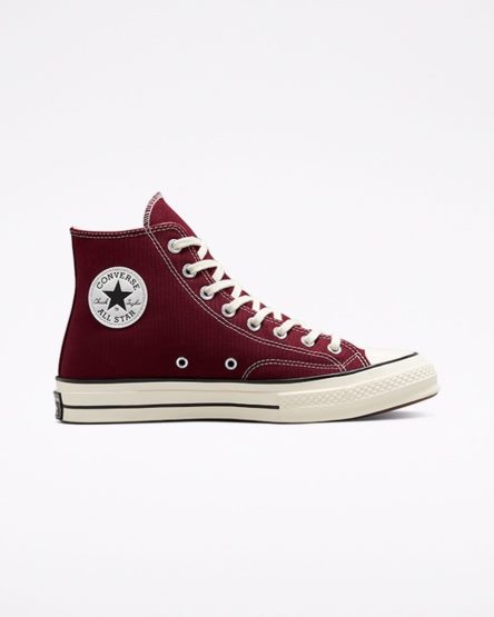 Women's Converse Chuck 70 Vintage Canvas High Top Shoes Deep Burgundy / Black | AU 8193EI